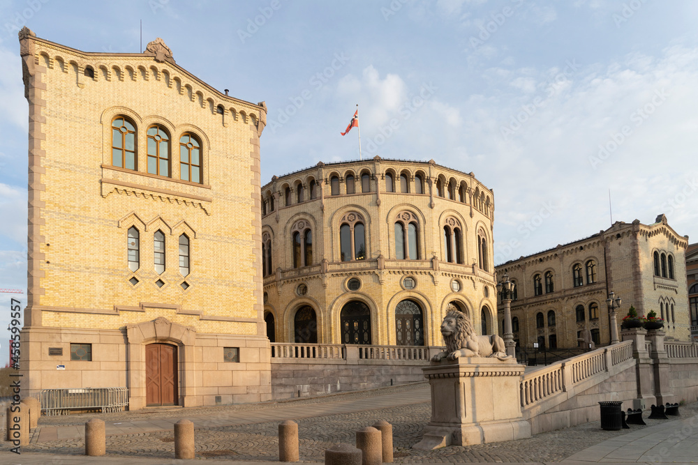 Parliament palace in Oslo, Norway