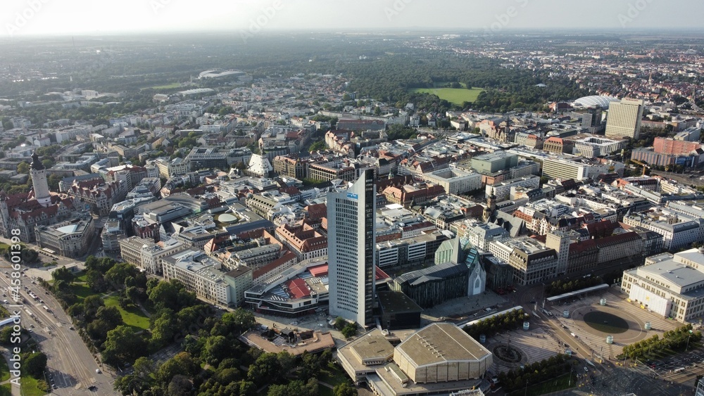 Fototapeta premium Luftaufnahme Leipzig