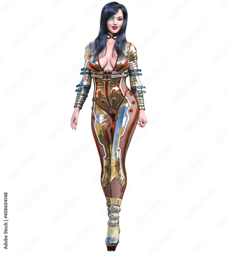 3D comics cosplay anime secret agent woman. 3D comics cosplay anime secret agent woman.