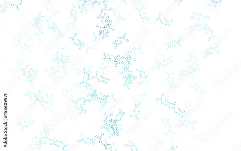 Light Green vector backdrop with artificial intelligence data.