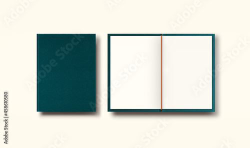 menu with green aqua cover