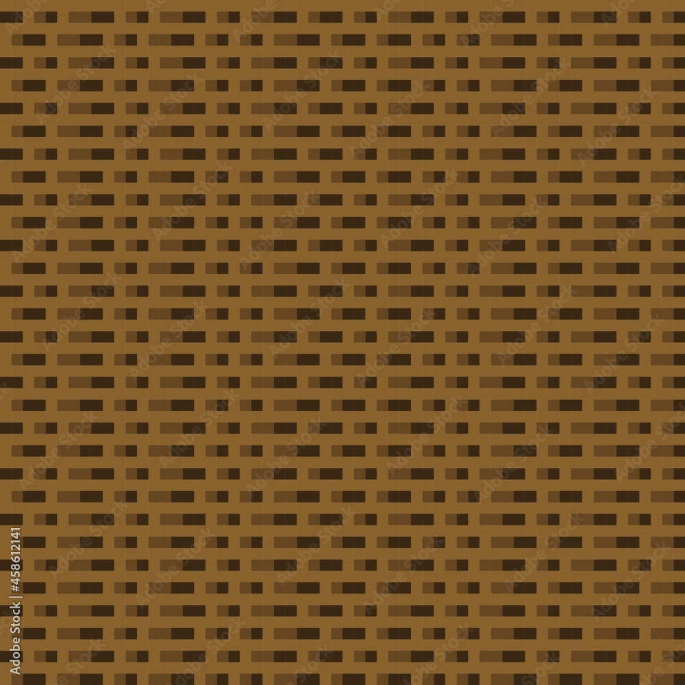 Brown brick pattern pixel art. Vector picture. Brown brick pattern pixel art. Vector picture.