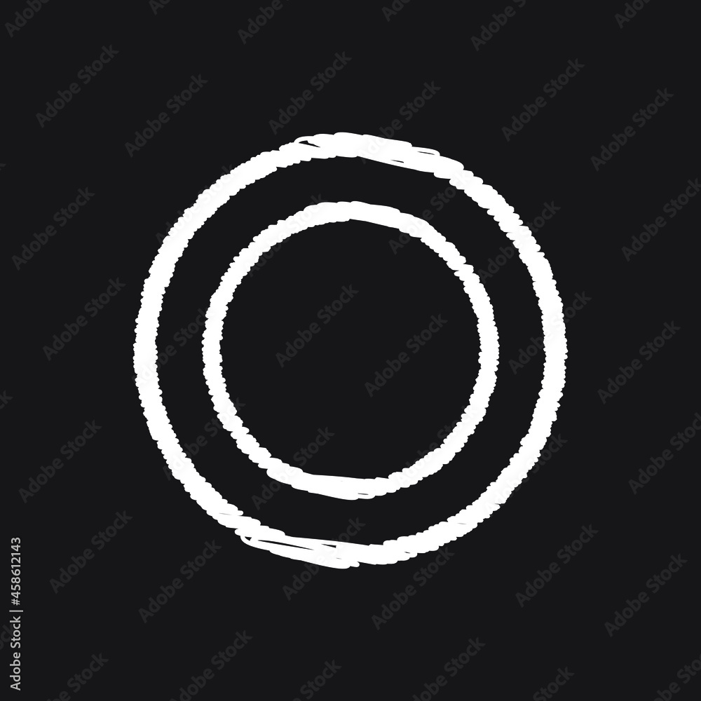 Empty plate line Icon design white chalk. Draw a picture on the blackboard. Empty plate line Icon design white chalk. Draw a picture on the blackboard.