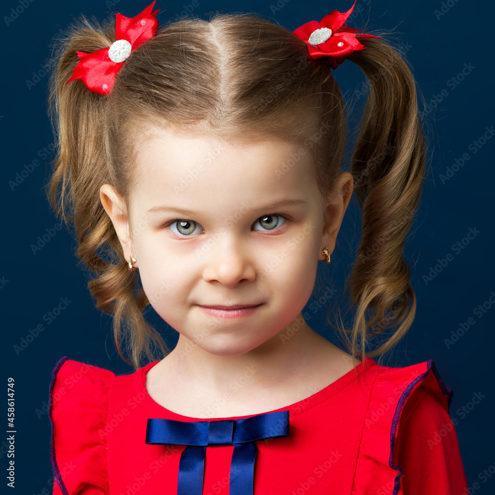 Close up portrait of lovely little blonde girl Close up portrait of lovely little blonde girl