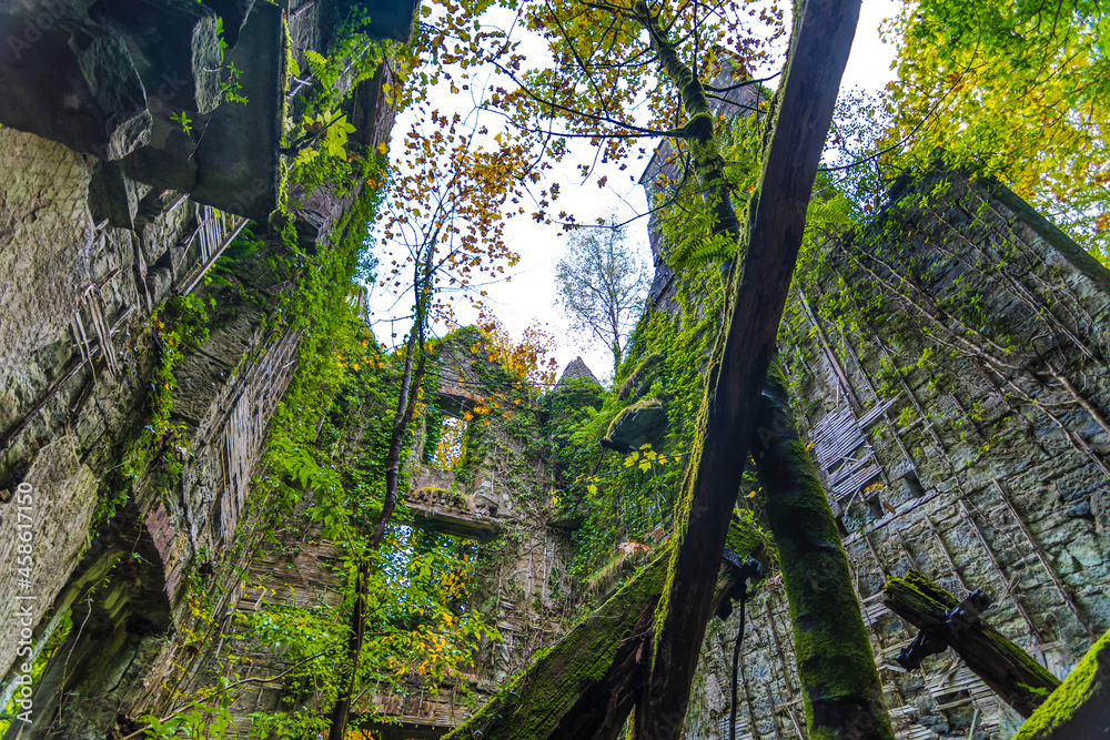 ABANDONED Buchanan Castle ruined country house in Stirlingshire