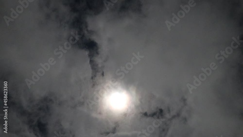 Time-lapse of white clouds