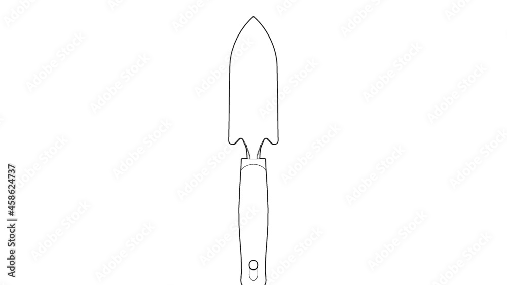 Garden Trowel Equipment Illustration Garden Trowel Equipment Illustration