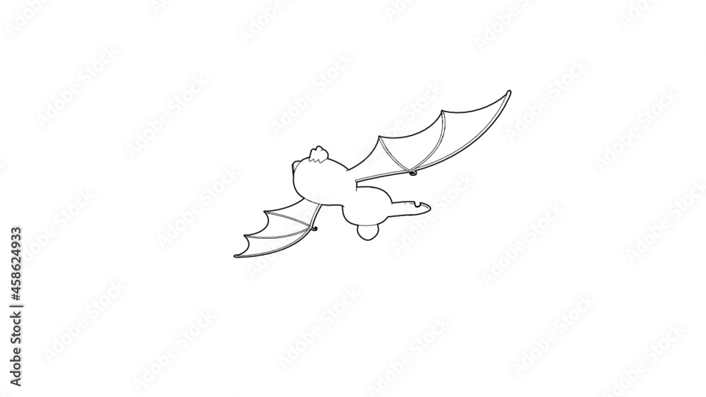 Obraz premium Halloween Bat Illustration
