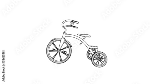 Tricycle Illustration - Bicycle