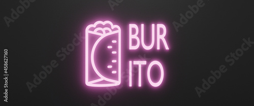 Burrito neon sign 