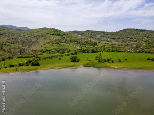 Aerial view of Studen Kladenets Reservoir  Bulgaria
