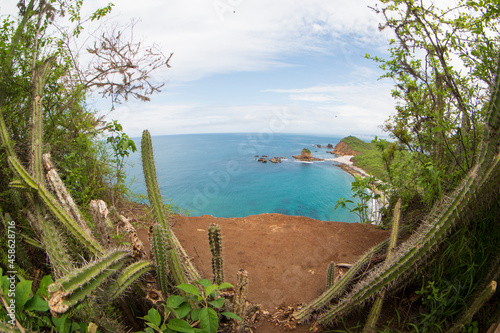 Panoramic of Tortuguita Beach from the hill