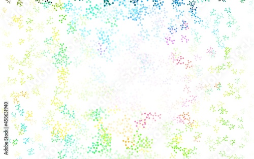 Light Multicolor vector backdrop with artificial intelligence data.