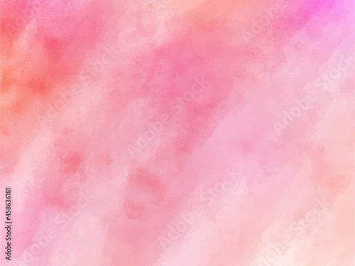 水彩　グラデーションの背景　ピンク