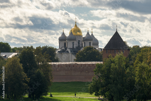 View of Kremlin of Novgorod. Veliky Novgorod