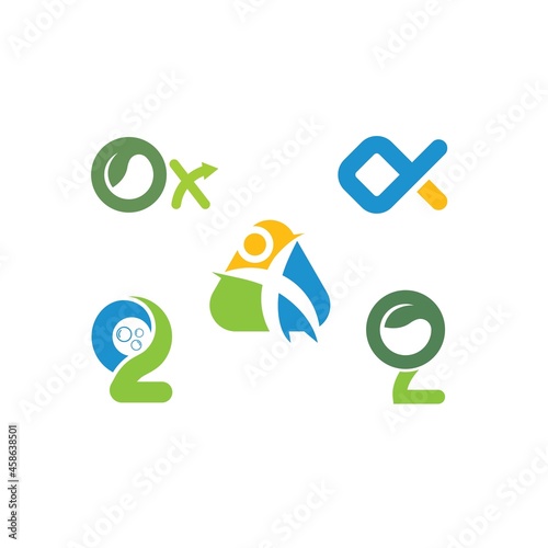 oxygen icon vector design concept