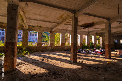 Bulgaria Abandoned Post apocalyptic Ruined Building  Public Building with No owner