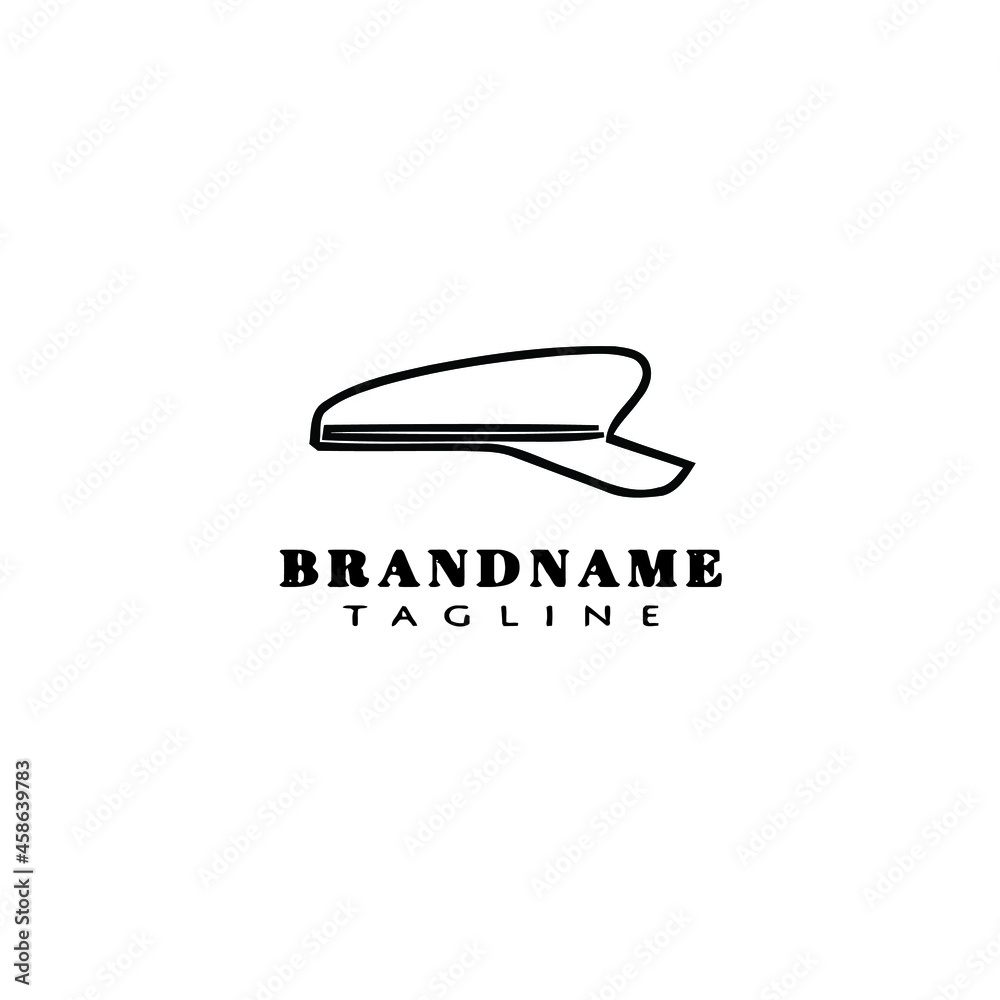 hat logo cartoon icon design template black flat vector illustration hat logo cartoon icon design template black flat vector illustration