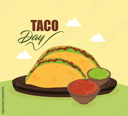 taco day, tacos with sauces