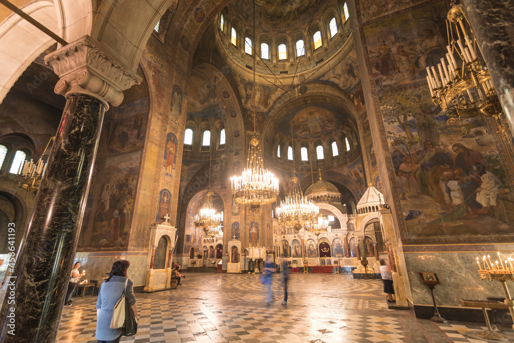 Sofia Church St Alexander Nevsky Cathedral Interior