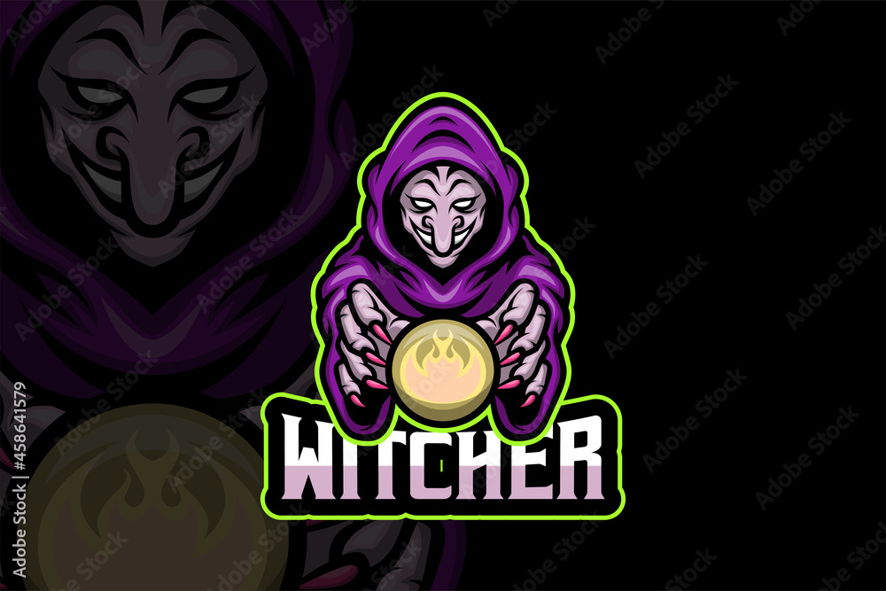 The Witcher- Esport Logo Template The Witcher- Esport Logo Template