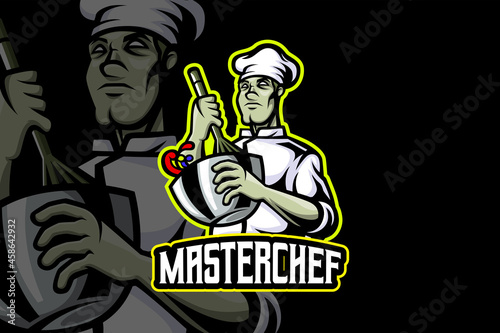 Master Chef- Esport Logo Template