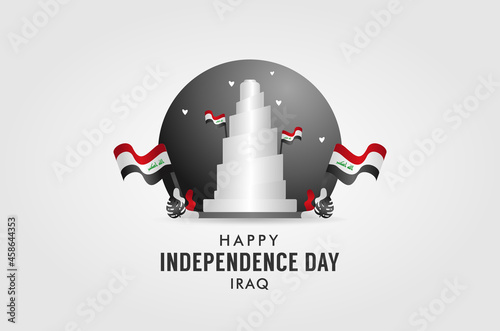 Iraq Independence Day Design Background For Greeting Moment