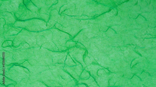 緑色の手漉き和紙の背景素材