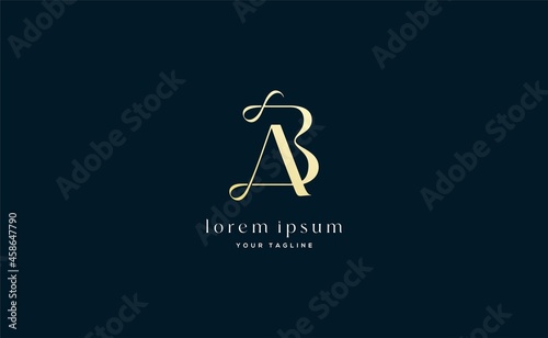Letter BA logo design
