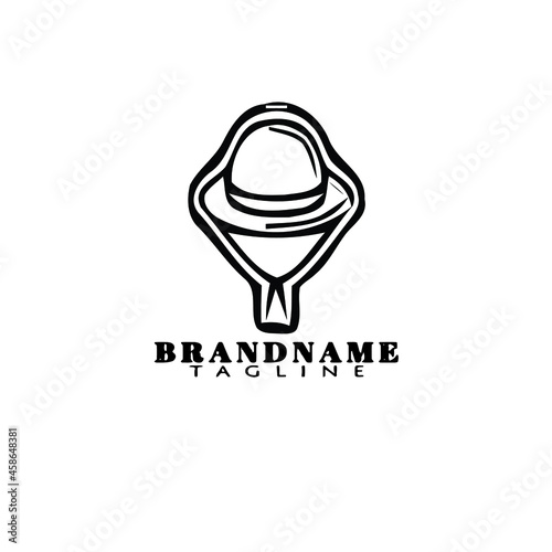 bonnet logo design template icon black isolated vector illustration