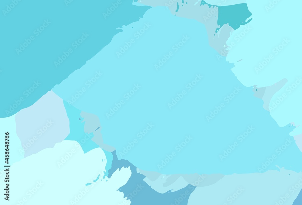 Obraz premium Light Green vector background with abstract shapes.