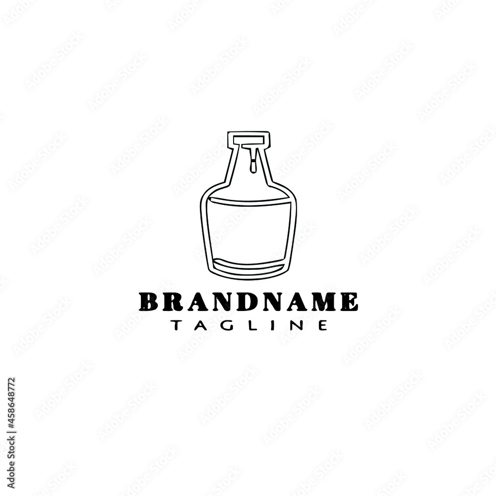 bottle logo icon design cute illustration bottle logo icon design cute illustration