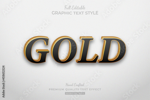 Gold Elegant Editable Premium Text Effect Font Style