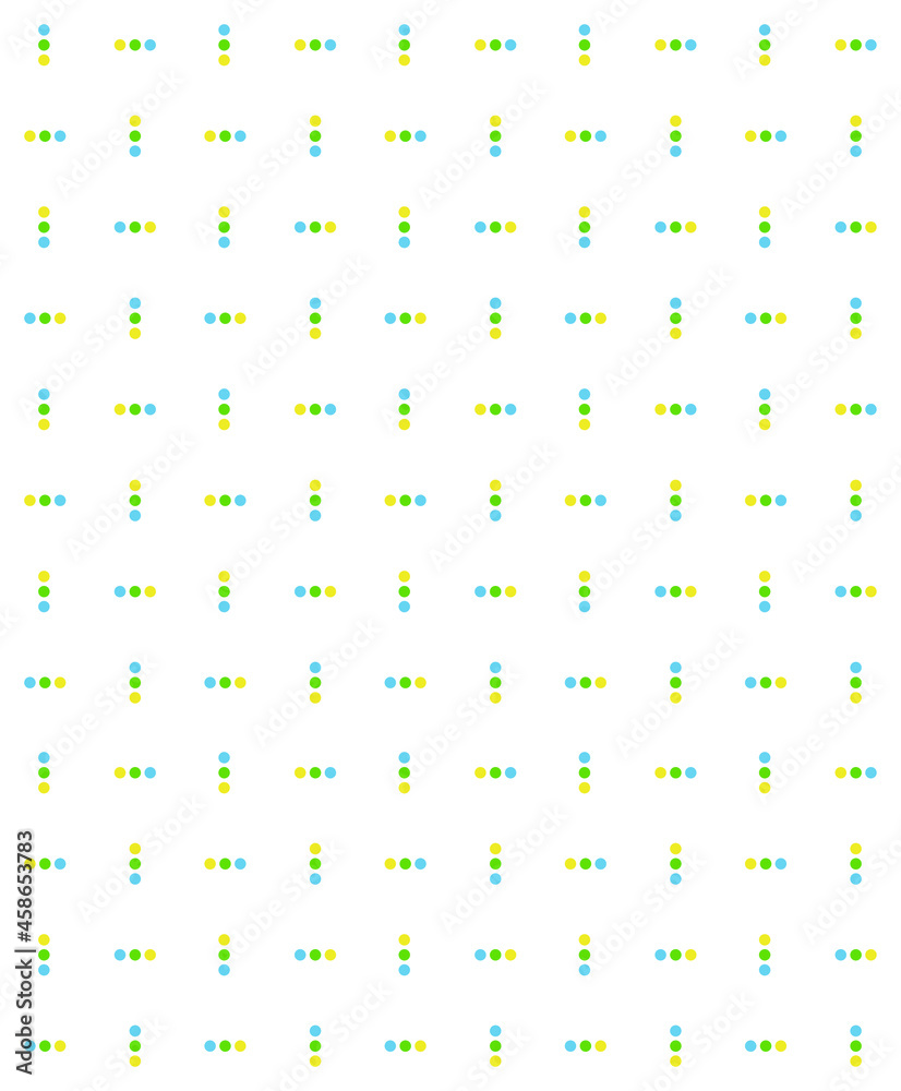 Modern style repeating dot pattern background illustration. Graphic design for fabric, texture, wallpaper.