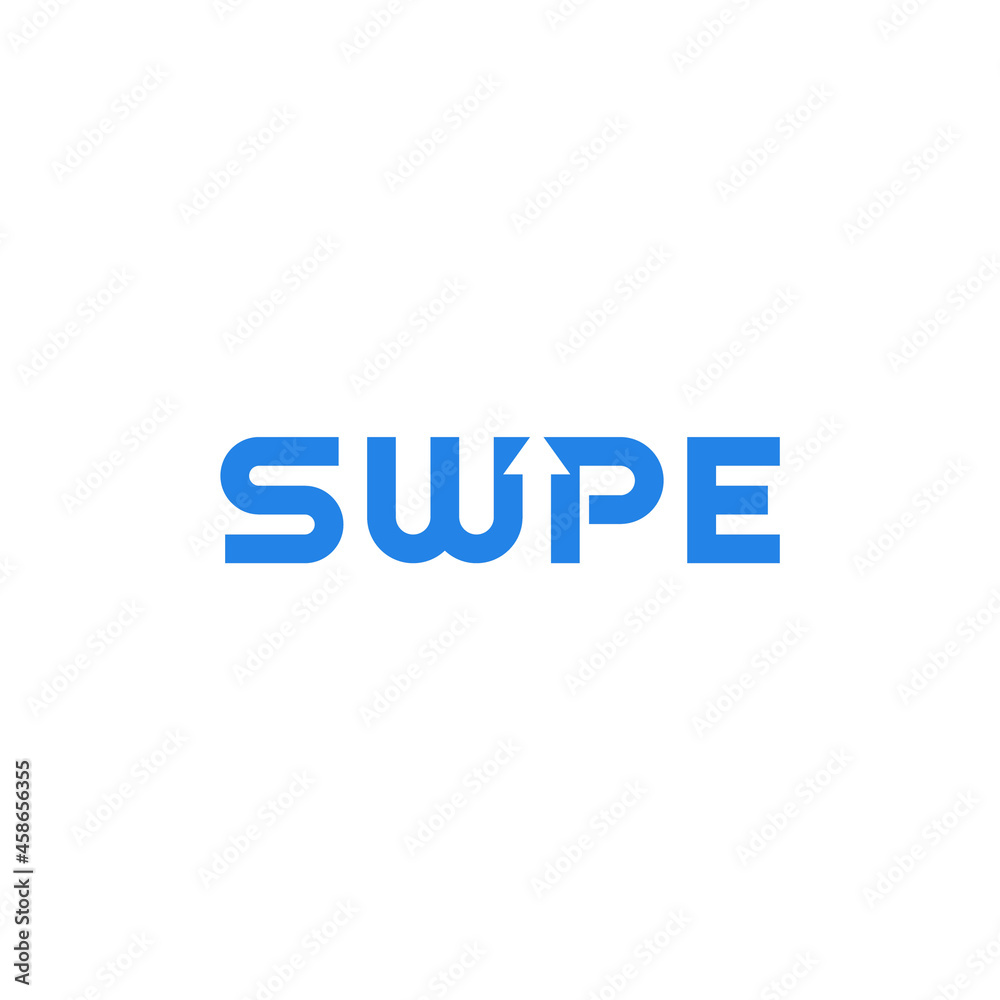 Swipe wordmark, company logo design.