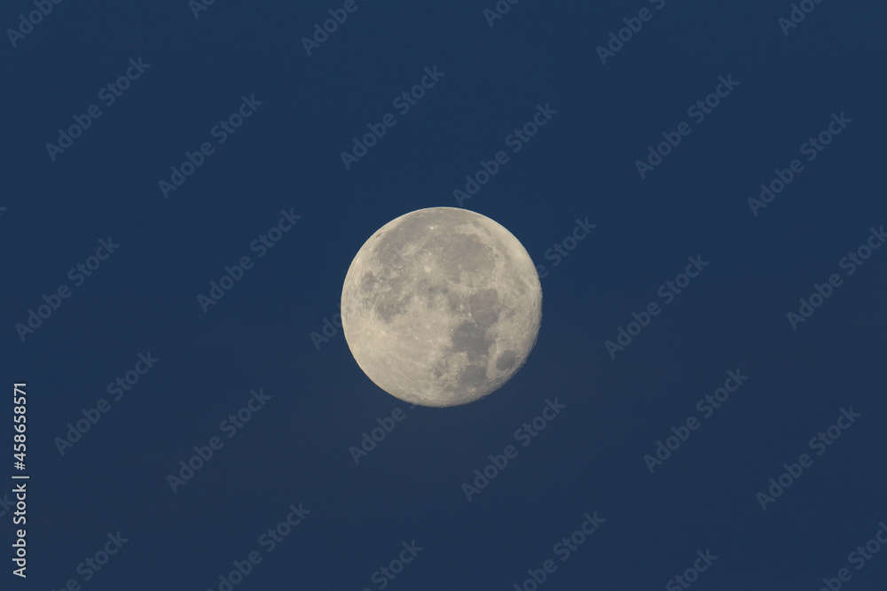 The Full Harvest Moon as seen from Hertford Heath, UK. The Full Harvest Moon as seen from Hertford Heath, UK.