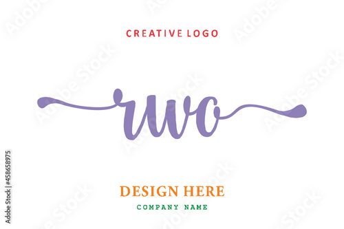 RWO lettering logo is simple, easy to understand and authoritative photo