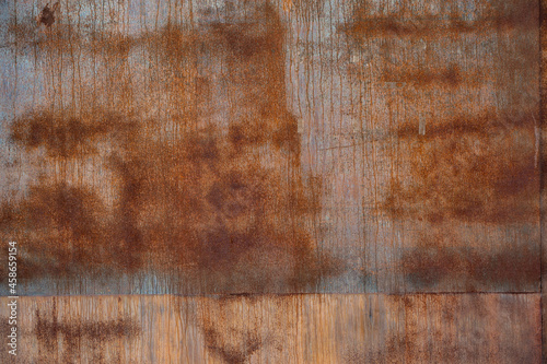 anorama grunge Rusty Metal Texture, rusted and oxidized metal background. Old Metal Plate. photo