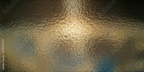 Golden color metal background. Abstract metal texture © zenobillis