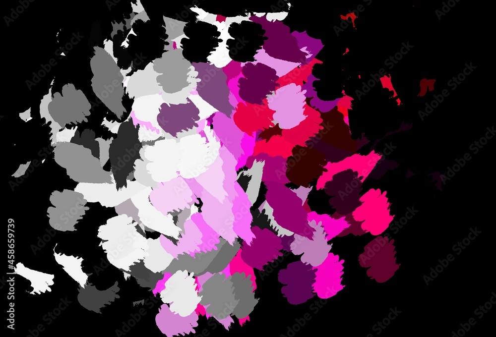 Dark Pink vector template with chaotic shapes. Dark Pink vector template with chaotic shapes.
