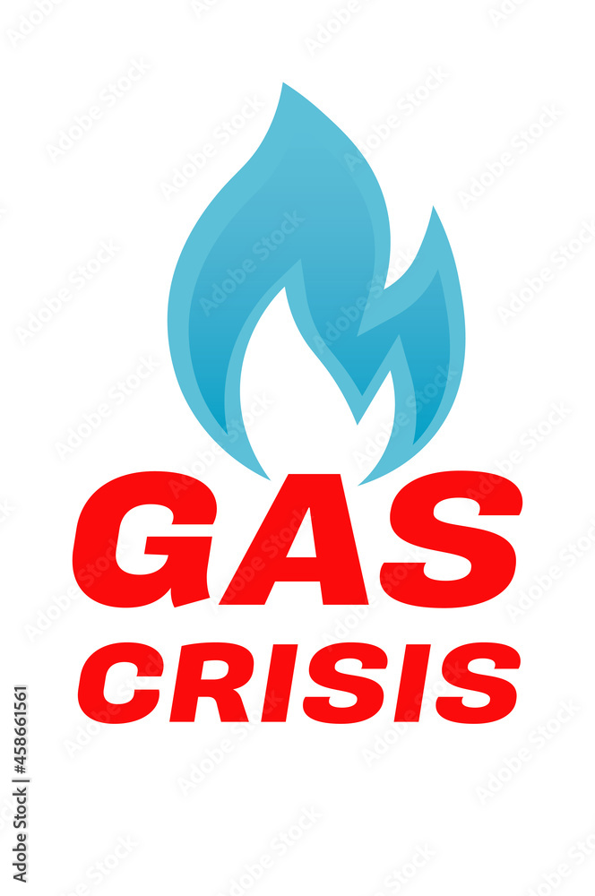 Gas Crisis Vector illustration on a white background Gas Crisis Vector illustration on a white background