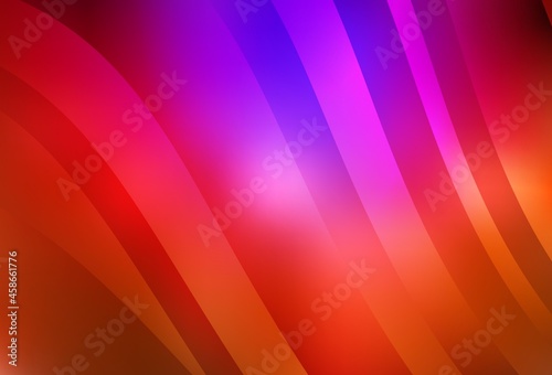 Dark Pink, Red vector background with wry lines.