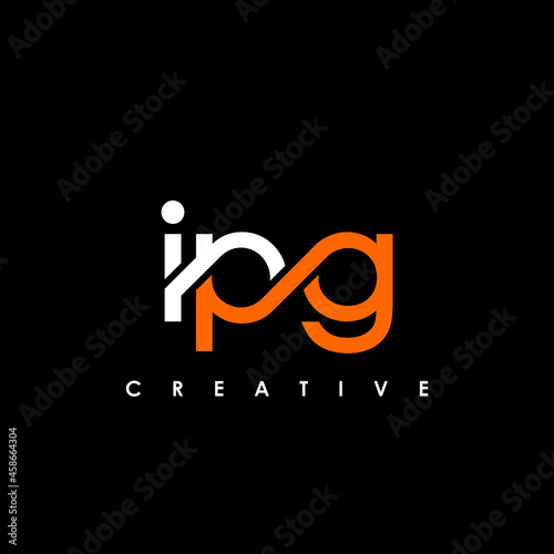IPG Letter Initial Logo Design Template Vector Illustration photo
