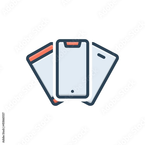 Color illustration icon for variety