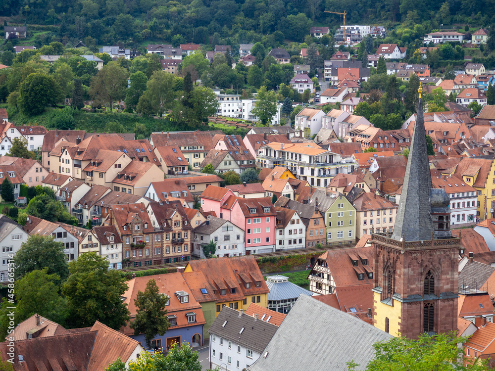 Obraz premium Old town with beautiful churches 