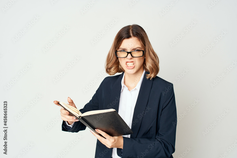 Business woman in suit documents work manager success Business woman in suit documents work manager success