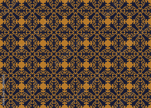 Floral Seamless Pattern Traditional Style