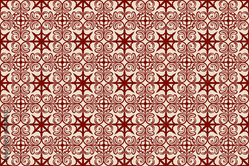 Floral Seamless Pattern Traditional Style