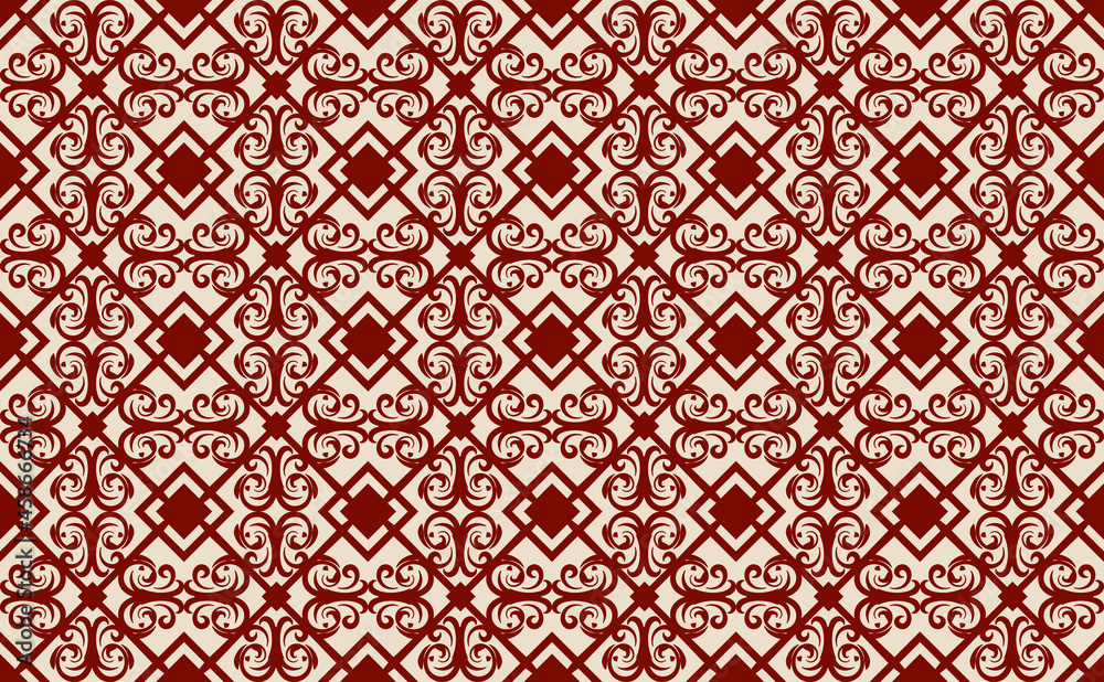 Floral Seamless Pattern Traditional Style Floral Seamless Pattern Traditional Style