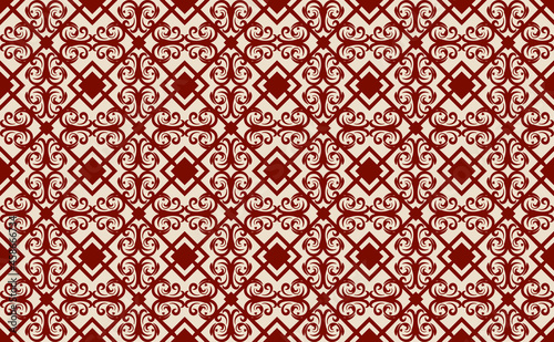 Floral Seamless Pattern Traditional Style